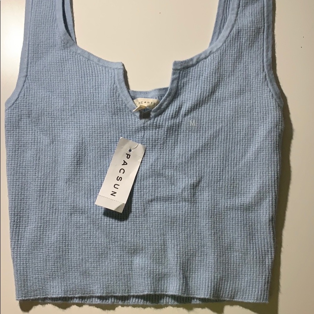Pacsun LA Hearts Light Blue Tank Top